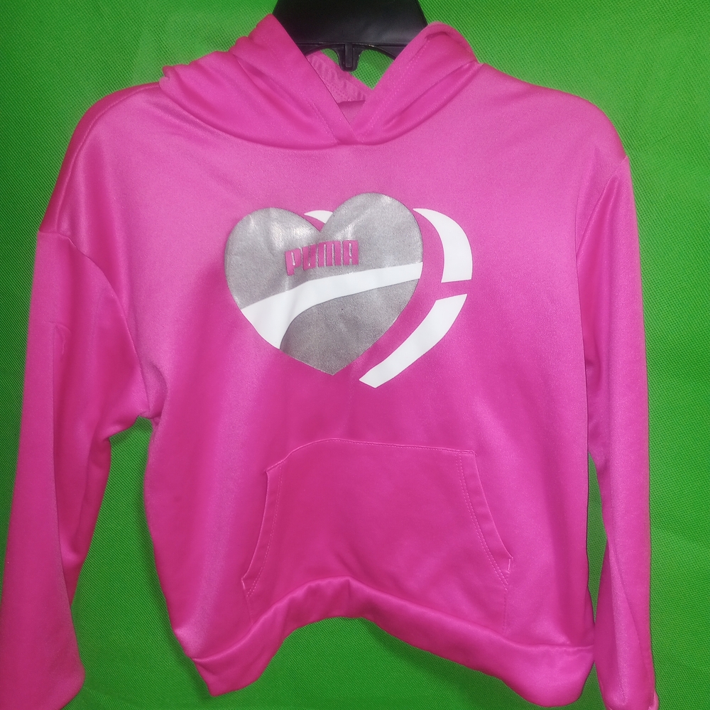 Puma Pink Heart Hoodie